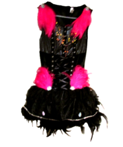 BLACK/PINK DRESS feathers beads sequins WINGS 7 accessories (N clst &amp; se... - $7.20