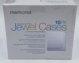 Memorex 10 Pack Standard Clear Jewel DVD Or CD Cases New In Sealed Box CSH - $17.95