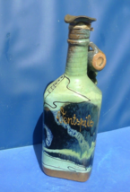 VTG VENTSPILS Souvenir Studio Art pottery Decor Ceramic Bottle 2psc cup signed - £20.17 GBP