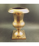 Brass Pedestal Urn/Vase, Heavy Quality Sand Casting 7.5&quot;X 4.75&quot;   OBO - $35.00