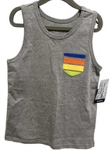 Tommy Bahama Tank Top Kids Size Medium 7/8 Gray Surf Multicolor Graphic ... - $14.01