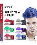 Sevich Temporary Hair 10 Colors Wax Dye Hair Modeling Fashion Unisex Dyi... - €7,86 EUR