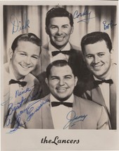 The Lancers 1950s Pop Group Vintage FULLY Hand Signed Photo - $26.99