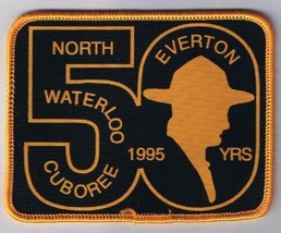 Scouts Canada Patch North Waterloo Cuboree Everton 50 Years 1995 - £6.06 GBP