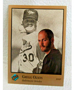 1992 Leaf Studio Baseball Card #128 Gregg Olson  - £0.77 GBP