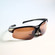 MAXX sunglasses wrap around brown lenses light Tac Polarized UV400 N12 - $16.49