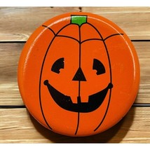 Halloween Jack O Lantern Refrigerator Magnet Vintage Carved Pumpkin Orange - £6.21 GBP