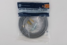 GE Dryer Power Cord 3 Wire 6 ft. 3-Prong 30Amp Ring Terminals WX09X10004 NIP - £7.20 GBP