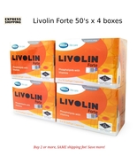 4 boxes x Livolin Forte 50&#39;s Liver Support &amp; Detox Supplement - $85.90