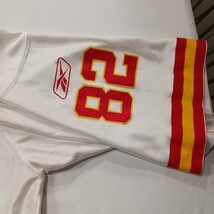 Vintage Reebok Dante Hall Kansas City Chiefs NFL Football Jersey #82 White 2XL image 12