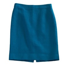 J Crew Teal Wool No. 2 Pencil Skirt Lined Size 4 - £37.81 GBP