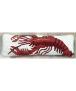 Nice Chandler 4 Corners LL Bean Hand Hooked Wool Lobster Motif Lumbar Pi... - $1,107.98 MXN