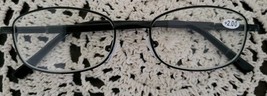 Black Oval Shaped ~ Metal Framed ~ Spring Hinged ~ +2.00 Reading Glasses... - €17,12 EUR