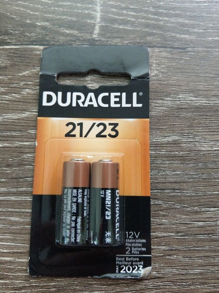 Duracell 21/23 Alkaline Batteries, 12 Volts, 2-Pack New