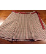 OLD NAVY COSPLAY PLAID SKIRT W/ RED TIE BELT SIZE 2 SI 729 - $22.29 CAD