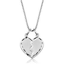 3W842 - Rhodium Brass Chain Pendant with No Stone - $430.70 MXN