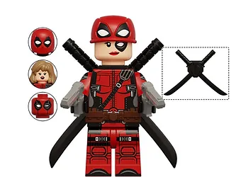 Ktoys Lady Deadpool 3 Marvel Movie Edition Toys Minifigure - £5.72 GBP