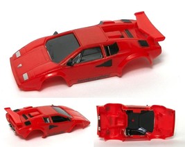 1988-97 TYCO Classic RED Lamborghini Narrow Slot Car Body Great Handling! #8924 - $14.99