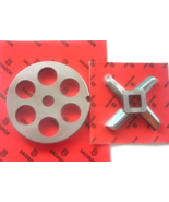 *COMBO* #22 x 3/4" (20 mm) holes Meat Grinder Plate &amp; HEAVY DUTY KNIFE *... - $29.82