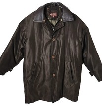 Wilsons Leather Co. Men M 80% Down Brown Removable Liner Warmer Leather Jacket - £45.15 GBP