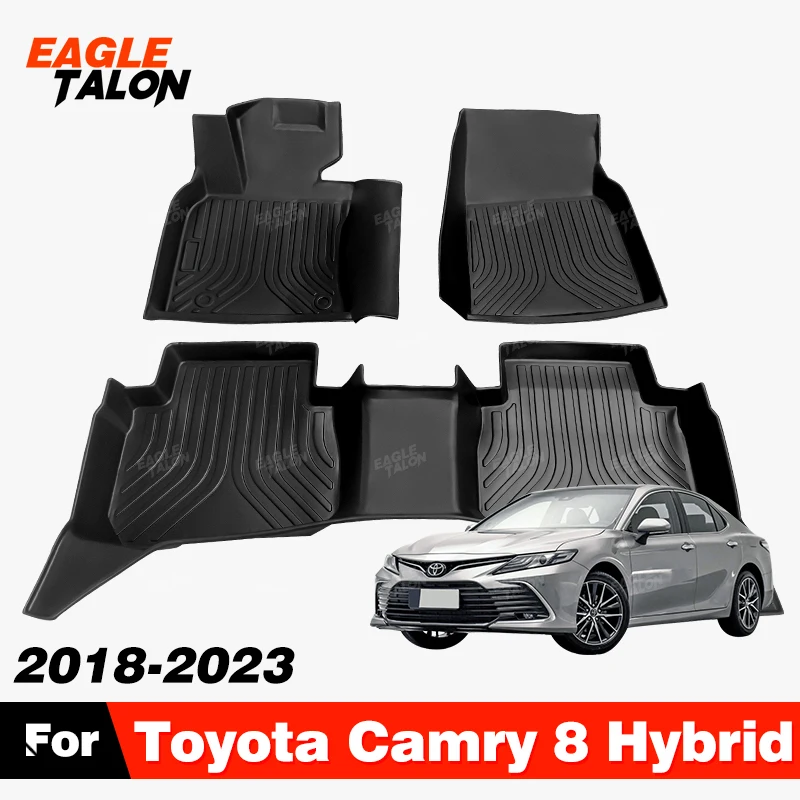 Custom tpe car floor mat for toyota camry 8 hybrid 2018 2023 22 21 20 19 thumb200