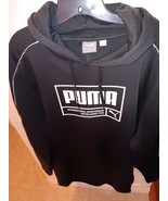 PUMA MEN&#39;S BLACK NOIR HOODIE PULLOVER SWEATSHIRT COTTON/POLYESTER LARGE ... - €22,16 EUR