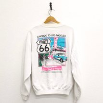 Vintage Get Your Kicks on Route 66 Sweatshirt Large - £44.08 GBP