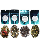 Tea Sampler, 4 Green Teas, Caffeinated, Loose Leaf Tea - £12.56 GBP