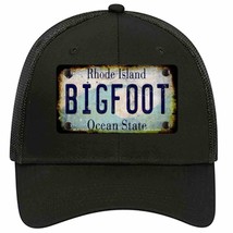 Bigfoot Rhode Island Novelty Black Mesh License Plate Hat Tag - £22.92 GBP