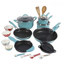 Cookware Set Nonstick 24-Piece Kitchen Pots and Pans Lids Cast Iron Skil... - £87.56 GBP