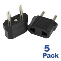Lot 5 Us Usa To European Euro Eu Travel Charger Adapter Plug Outlet Conv... - $39.99