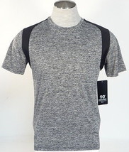 90 Degree By Reflex Charcoal & Black Short Sleeve Athletic Shirt Men's NWT - $49.99