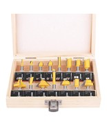 Router Bits Set Of 15 Pieces 1/4 Inch Woodwork Tools For Beginners - £39.17 GBP