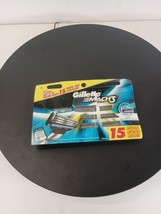 Gillette Mach3 Razor Blade Refills, 15 Cartridges / damaged box - $14.05