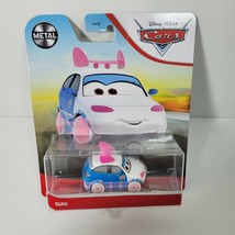 Suki 2021 Disney Pixar Cars Mattel Metal Die Cast Blue Pink VW Style Car - $10.62