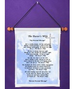 The Pastor&#39;s Wife - Personalized Wall Hanging (504-1) - £15.63 GBP