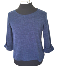 W5 Top Women&#39;s Size Medium  Blue Casual Activewear Polyester Spandex 3/4 Sleeves - £11.66 GBP