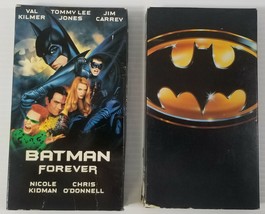 M) 2 VHS Cassette Tape Set Batman, Batman Forever Michael Keaton Kilmer  - £4.58 GBP