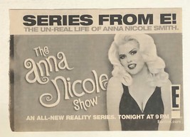 Anna Nicole Smith Show TV guide Print Ad E Entertainment Tpa1 - $5.93