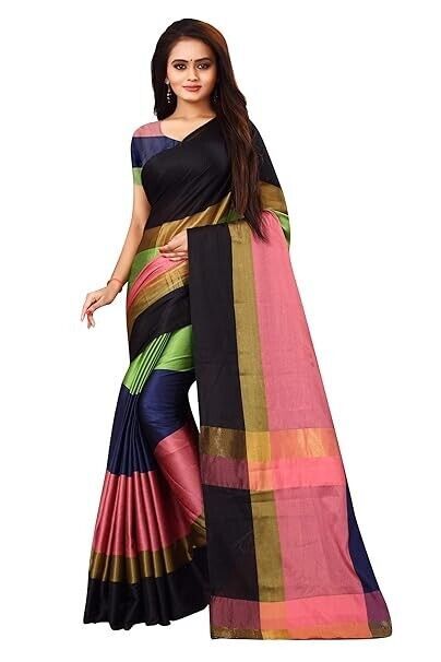 Women&#39;s Banarasi Cotton Silk Saree sari - $1.99