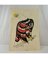 Eagle by Richard Shorty Signed Screen Print Litho 22x15 First Nations Tu... - £35.50 GBP