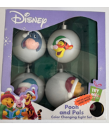 Disney Winnie Pooh Color Changing Light Ornament Christmas Set New Open Box - $41.66 CAD