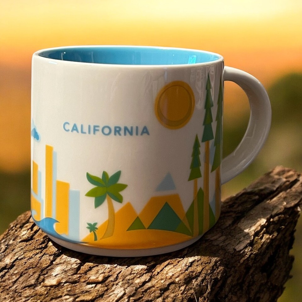 Starbucks CALIFORNIA You Are Here YAH Collection 14 oz. Coffee Mug Cup EUC - $21.99