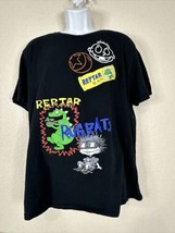 Nickelodeon Men Size XL Black Rugrats Reptar Cereal Cartoon T Shirt Short Sleeve - £8.45 GBP