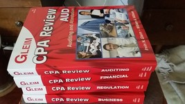 GLEIM Accounting Books FAR REG AUD BEC 2011  set  of 4 CPA Exam Prep - $69.00