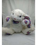 Vintage Dandee White Bunny Rabbit Jelly Beans Plush 14&quot; - $34.65