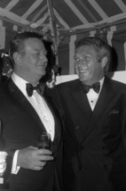 Risnay John Wayne with Arm Around Steve McQueen Holding Drink 24x18 Poster - £19.18 GBP