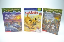 3 Scholastic books Smasher, Dolphins @ Daybreak, Vacation Under the Volcano GOOD - £3.92 GBP
