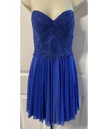 Camille La Vie Blue Strapless Asymetrical Cocktail Dress Woman&#39;s Size 2 ... - €42,87 EUR