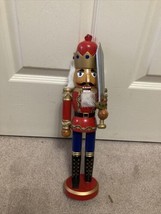 Holiday Inspirations Wooden 15&quot; Nutcracker SOLDIER 15&quot; TALL - £7.59 GBP